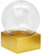 Set fai da te con sfera di neve, 120 mm, con base in vetro dorato opaco, rettangolare, larghezza: 120 mm, altezza: 140 mm, 40100