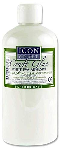 PVA Adhesive Glue Scola Clear Washable Art Craft Varnish Clay Pot Fast Dry 500ml