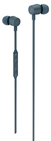X by Kygo E2/400 Sports Earphones, Built-in Microphone and Remote Control, Magnetic Housing - Storm Grey