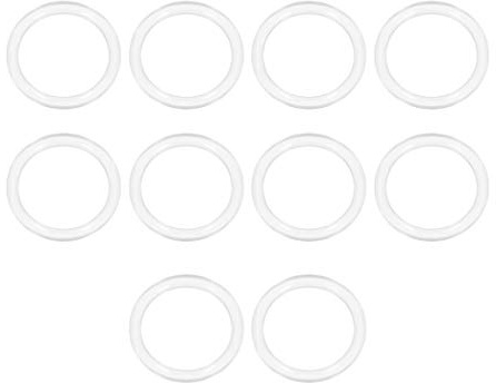 sourcing map Silicone O-Ring,27mm OD,21mm ID,3mm Width,White,Pack of 10 | VMQ Seal Rings Gasket