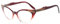 Eyekepper Cateyes Damen Lesebrille (Rot-Transparent, 2.50)