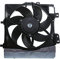 Ventilador de refrigeración del motor del ventilador del radiador Frankberg de 2 pines Compatible con C2 C3 I II 1007 DS3 207 208 1.0L-1.6L 2003-2016 9675280980