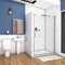 AICA porte de douche 100x190cm paroi de douche coulissante porte coulissante