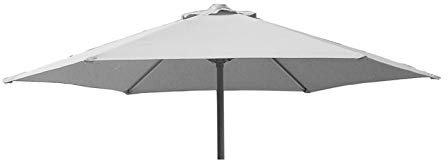 TFS Replacement Parasol Fabric Canopy for Standard, Cantilever & Balcony Parasols (3m 6arm, French Grey)