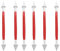 Mason Cash Cake Decorative Serrated & Tapered Cone Tool Red/White (Pack of 6)
