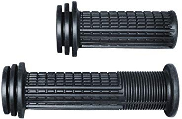 Natural Fit 19.0mm Kinder Fahrrad Griffe mit Prallschutz und Drehgriffschalter schwarz
