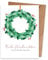 Generisch Weihnachtskarten mit Umschlag (15er Set) Kranz – hochwertige moderne Klappkarten & Umschläge (Kraftpapier) – partielle Glanzlack-Veredelung – einzigartiges Design