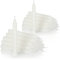 com-four® 40X Baumkerzen aus Wachs - Weihnachtsbaumkerzen, Christbaumkerzen, Pyramidenkerzen für Weihnachten - Kerzen klein - Ø 11 x 105 mm (40 Stück - weiß)