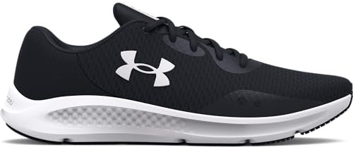 Under Armour Ua W Charged Pursuit 3, Zapatillas para correr para Mujer, Black Black White, 42.5 EU