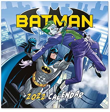 Grupo Erik DC Comics Batman Kalender 2022 Wandkalender 2022 Groß für 12 Monate mit Geschenk Poster