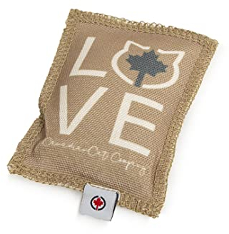 CanadianCat Company | Katzenkissen Love | braun-beige | mit 5g Katzenminze - Katzenspielzeug Schmusekissen Knuddelkissen für Katzen