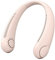 Portable Neck Fan, 4000mAh Personal Fan Mini USB Neckband Fan Rechargeable, 360°Cooling Hanging Fan 3 Speeds Wearable Necklance Fan, Headphones Design for Outdoor Sports Indoor Office (pink)
