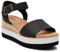 TOMS Women's Diana Sandal, Black Leather, 4 UK