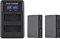 Andoer EN-EL14 Kit batterie et chargeur 1500 mAh Chargeur USB pour appareils photo Nikon D3100 D3200 D3300 D3400 D3500 D5100 D5200 D5300 D5500 D5600 Coolpix P7000 P71000 7700 P7800