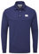 Stuburt Men's Stuburt Sport Tech Long Sleeve Polo Golf Shirt, Midnight, XXL UK