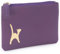 Catwalk Collection Handbags - Petit Portefeuille Femme Cuir - Mini Porte Monnaie - RFID Blocage - Boîte Cadeau - Mimi - Violet Or