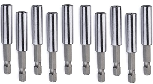 10-teiliger Bit Halter Set Magnetic 60mm,1/4 Zoll Verlängerung für Akku Schraubendreher