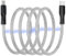 Zpril Magnetic USB C to USB C Charging Cable 60W 3A 1M, USB Type C Charger Cord Organizer, Fast Charging, to Keep Cords Organized for iPhone 15 Pro Max Samsung Galaxy S23 MacBook iPad (1pcs, Silver)
