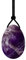 Natürliche Rose Quarts Yoni Ei Set Obsidian Kegel Übung Jade Ei Kristallkugeln Nephrit Jade Yoni Ei, Amethyst, 40x25mm
