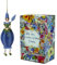 Fiebiger Floristik Blumen-Mädchen Traubenhyazinthenmädchen blau zum Hängen Elfen-Dekofigur Flower Fairy Figur Blumenfigur Skulptur Blumenkinder in Geschenk-Box