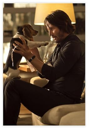John Wick Poster, John Wick 4 Poster, Filmposter, 3 Leinwand-Poster, Wandkunst, Dekor, Bild, Gemälde für Wohnzimmer, Schlafzimmer, Dekoration, ungerahmt, 60 x 90 cm