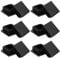 12 Stück Rohrstopfen 30x30 mm Schwarz Fußkappen Kunststoff Quadratischer Endstopfen Lamellenstopfen für Vierkantrohr Metallprodukte Stühle Regale Rohrabdeckung