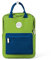 HYC00 Schulrucksack Mädchen Jungen Teenager College Rucksack Schule Damen Quadratische Schultasche 14 Zoll Laptop Rucksack Bag Schulranzen Schultaschen School Backpack Girls Tagesrucksäcke, Blau Grün