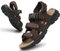 ZYLDK Sandales Homme Cuir Marche Randonnée Été Extérieur Bout Ouvert Chaussures de Sport Plage
