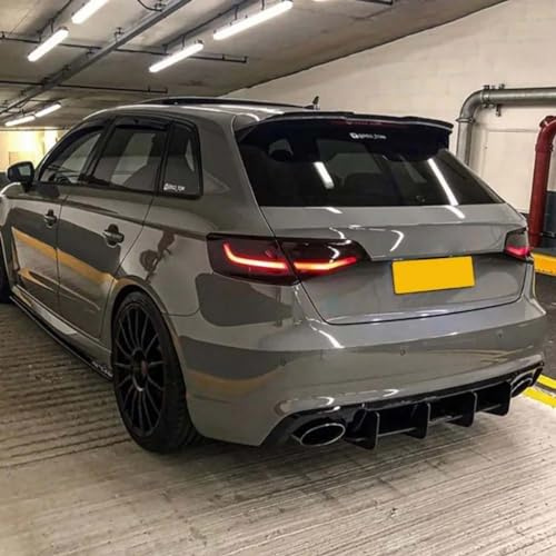 ABS glänzend schwarzer Heckspoiler für Audi A3 8V Schrägheck 2014 2015 2016 2017 2018 2019 2020