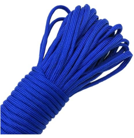 0,5/0,8/1,0/1,5/2,0/4 mm 10 Yards blaues Seil Fallschirmschnur Lanyard Seil Klettern Camping Überlebensausrüstung Paracord-Armband (Color : 0.5mm 10yards)