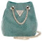 Guess LUA Mini Beuteltasche, Umhängetasche, Abendtasche, Glamour-Grün