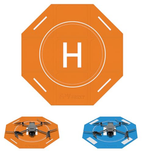 FPVtosky Drone Landing Pad, achteckig Nacht reflektierende Faltbare tragbare wasserdichte 26“ (68cm) Helikopter Landing Pad für DJI Mavic 3 Pro/Classic/Avata 2/Air 3/Inspire 3/FPV Drohne Zubehör