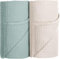 Susurration Baby Pucktuch Musselin Decke 100% Baumwolle Dünne Atmungsaktive Babydecke Baby Swaddle Decke Tücher für Junge und Mädchen 2 Stück 100x100cm (hellgrün)