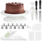 11 Inch Cake Turntable Cake Decorating Kit, 120 Pcs Cake Decorating Tools, Rotating Cake Stand, Cake Scrapers, Cake Spatula, Cake Icing Piping Kit with Nozzles, for Decorating Cake Baking Set