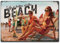 LANOLU Kühlschrankmagnete lustig- Life is Better at The Beach - lustige Magnete mit Sprüchen und witzigen Motiven 8x5,5cm