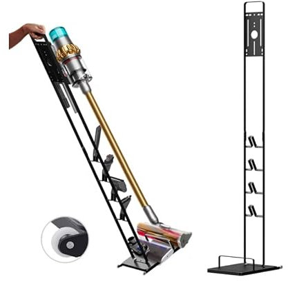 Metal Organizador de Almacenamiento Compatible para Dyson Gen5 V15s V15 V12 Slim V11 V10 V8 V7 V6 Aspirador, con Ruedas