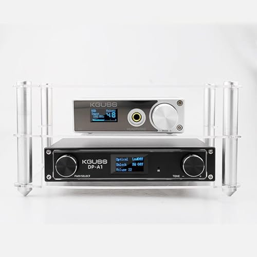 Elitix HiFi Rack Audio-Speichermedientisch für Home-Office-System, Stereoschrankständer für Elektronische Geräte, Videokomponenten-Organizer-Konsole/Spielkonsolenregal(White)