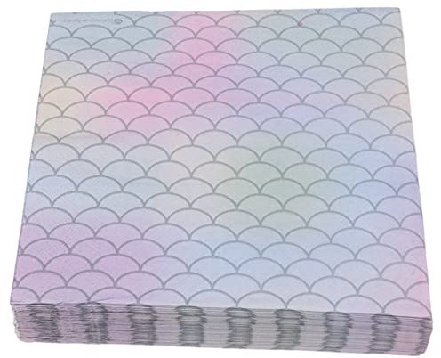 Healeved 50blätter Servietten Mit Meerjungfrauenmotiv Einweg-papiertaschentücher Für Partys Bankette Tischdekorationszubehör