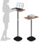 Caossuixin Stehpult Schreibtisch Höhenverstellbar, 46-120 cm Adjustable Computertisch Schwarz Verstellbares Mobile Stehpult, für Laptop, Projektor Büro Studie Arbeit Laptoptisch Höhenverstellbar