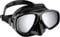CRESSI Unisex-Adult Focus Mask Black/Spectra Mirrored Lens Tauch und Schnorchelmaske, Schwarz/Verspiegelte Silber Linse, Einheitsgröße