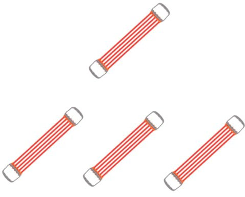 POPETPOP 4pcs Chest Expander Pull Gym Push Fitness Accessories Exercise Bands Resistance Bands Bars Handle Workout Equipment Tension Bands Headbands Elastic Band Lifting Shaker Rope Pvc