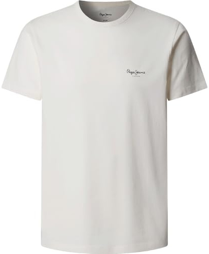 Pepe Jeans Herren Original Basic 3N T-Shirt, Weiß (Off White), XL, Weiß (Off-White), XL