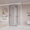 OLIMPO DOCCE - Box doccia 3 lati a porta battente opaco h195 6mm Adele - 70x90x70