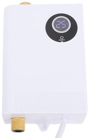 Chauffe-Eau Sans Réservoir électrique, Mini-Fréquence Variable Température Constante Chauffage à Eau Chaude Instantanée Sous L'évier pour Cuisine Rv (Plug UE 220V)