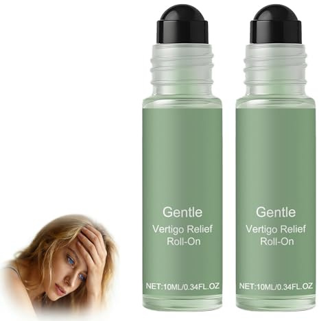 Anti-Schwindel Roll-On, Beruhigender Öle, Roll On ätherische Öle, Schwindel Schnell Lindern, Sichere Inhaltsstoffe, Bedienendes, für Männer, Frauen, Jung und Alt (2 Stück)