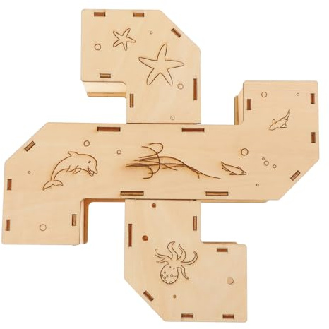 DIYEAH Hamster Versteck Und Tunnelspiel Aus Nachhaltigem Holz Kleintier Labyrinthhaus Für Mäuse Und Hamster Im Käfig