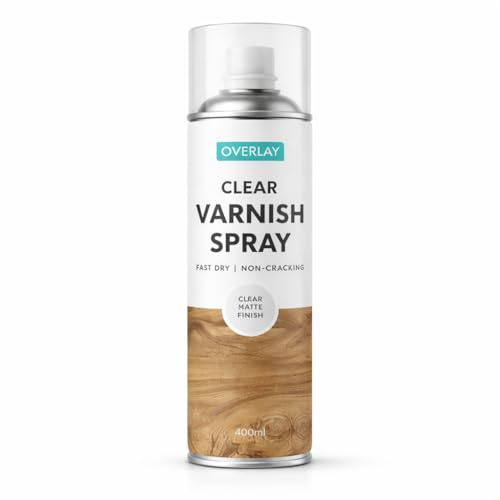 Lizzy Auto Spray Paint Clear Varnish Matte Finish 400ml | Fast Drying Protective Top Coat for Wood, Metal, Plastic & DIY Projects | UV Resistant, Durable Seal, Indoor & Outdoor Use (400ml (Pack of 1))