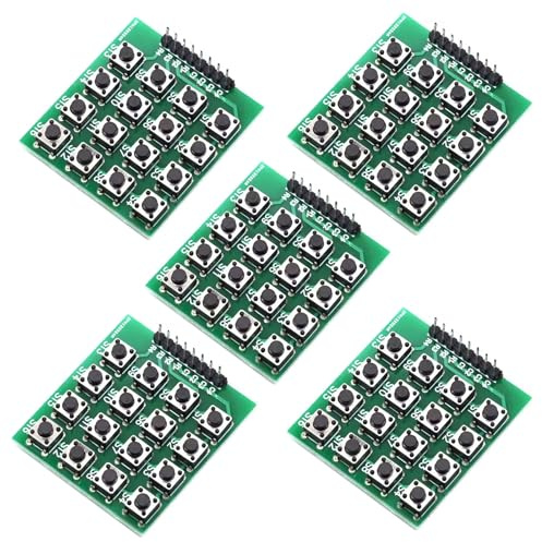 Oxxggkao Durability 16Key 8PinMatrix Keypad Board Compatible for Raspberry Systems External Expansion Precise Input