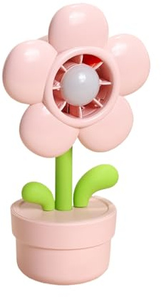 Ventilateur personnel - Ventilation à 3 vitesses | Veilleuse rechargeable USB portable en forme de pot pour , adultes, étudiants, voyages, chambre, voiture, 1 p