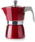 IBILI Moka express Evva Red, 9 tazze, 450 ml, alluminio fuso, adatta per l’induzione
